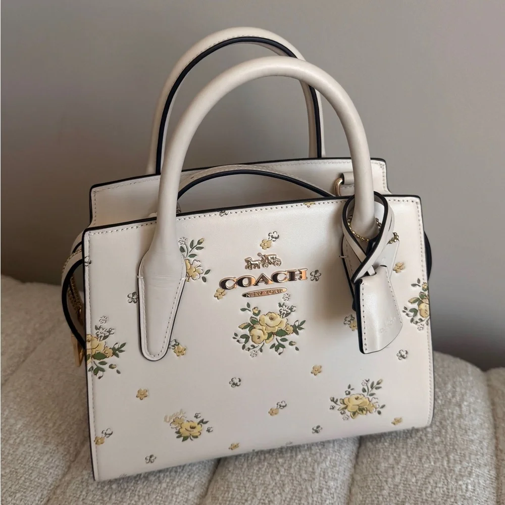 Coach Andrea Carryall Bag With Floral Print - Picture 3 of 6